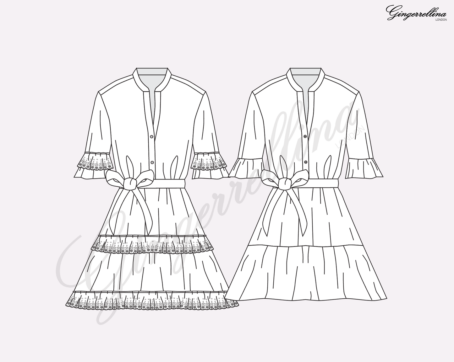 Dawson dress - PDF sewing pattern - US 0-22