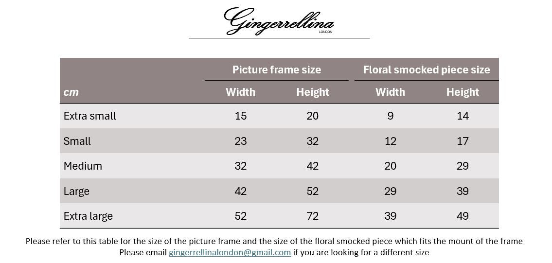 Dawson - Wall art floral smocked