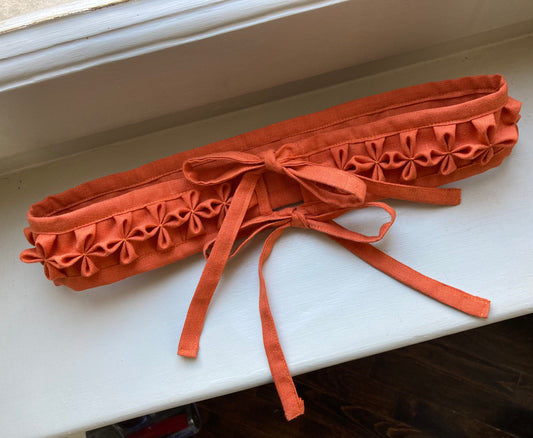 Lancaster - Floral smocked waist belt