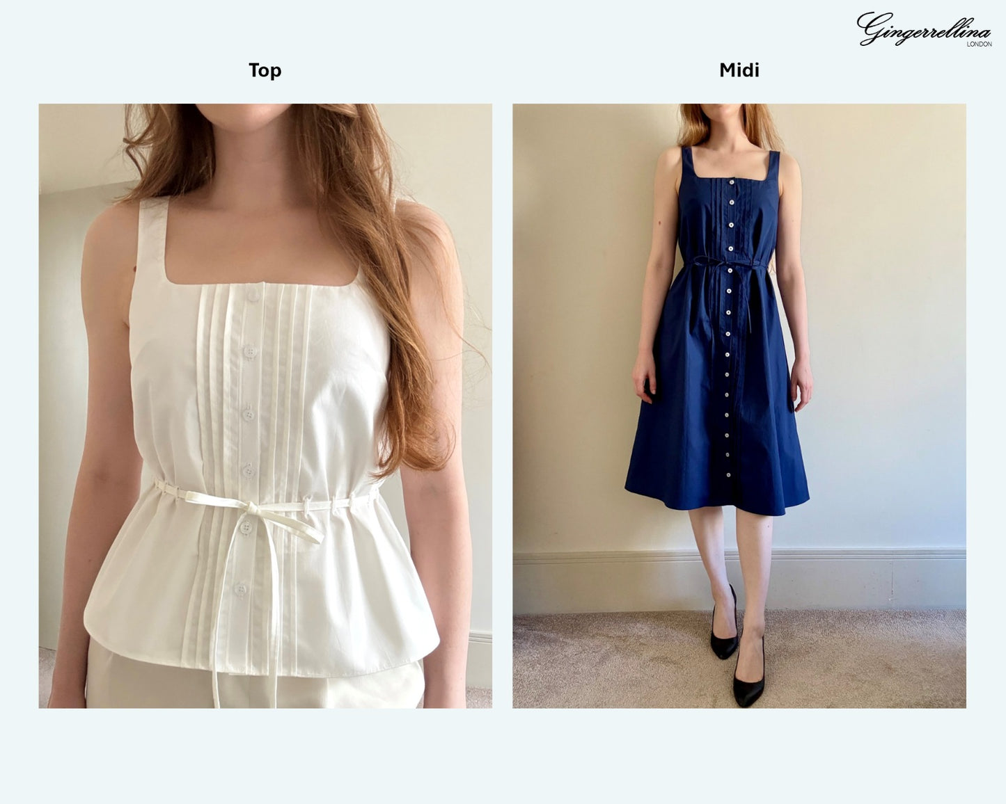 Angel top + dress - PDF sewing pattern - US 0-22