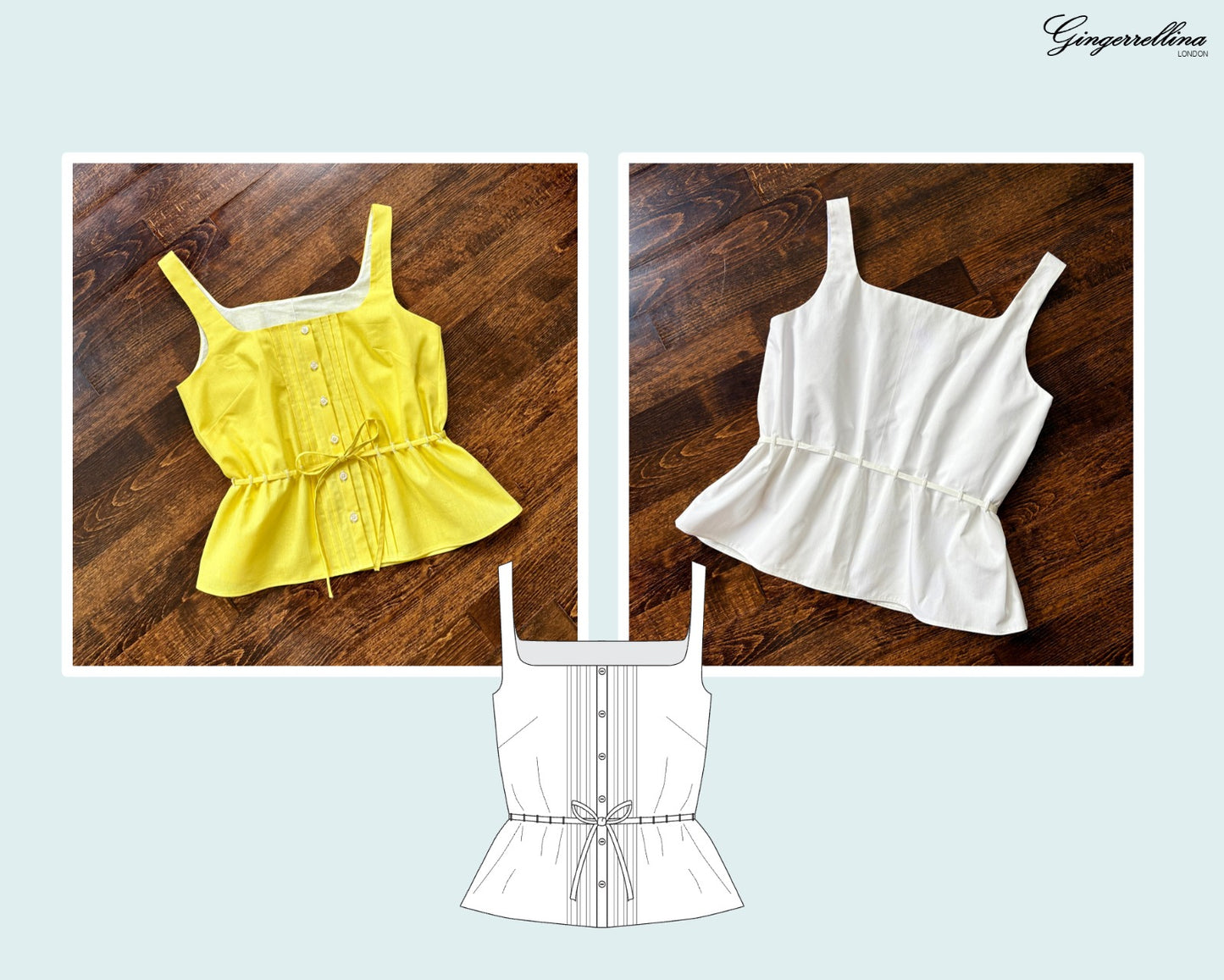 Angel top + dress - PDF sewing pattern - US 0-22