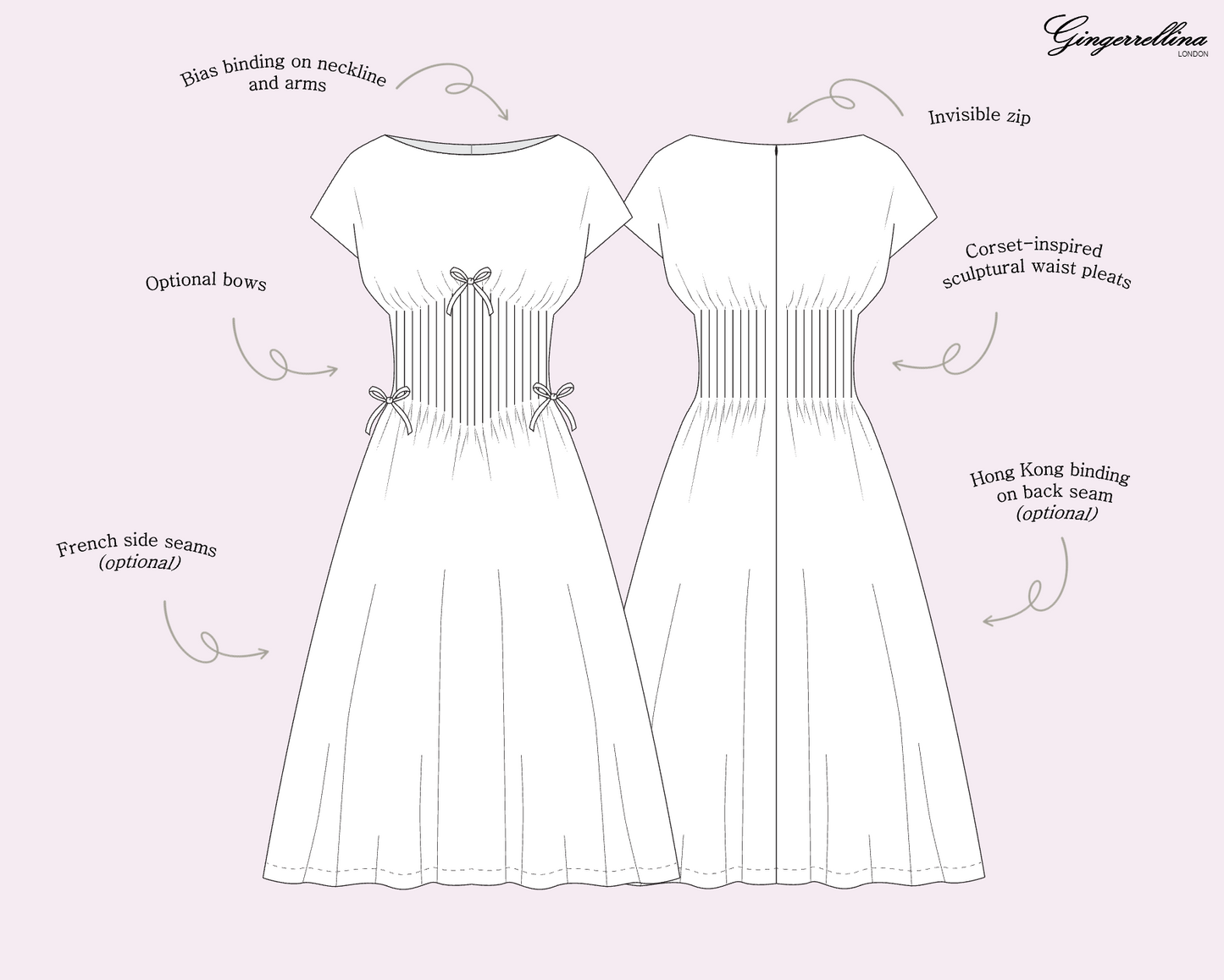 Primrose dress - PDF sewing pattern - US 0-22