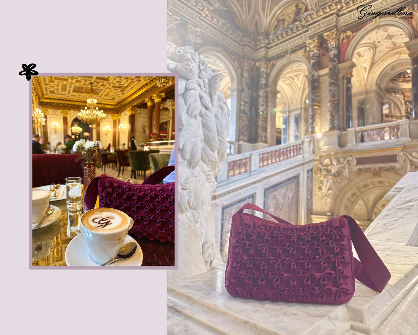 Hillgate baguette bag / clutch – floral smocking – PDF sewing pattern